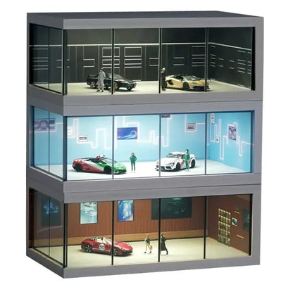 Simulation Alloy Car Model Exhibition Hall Model